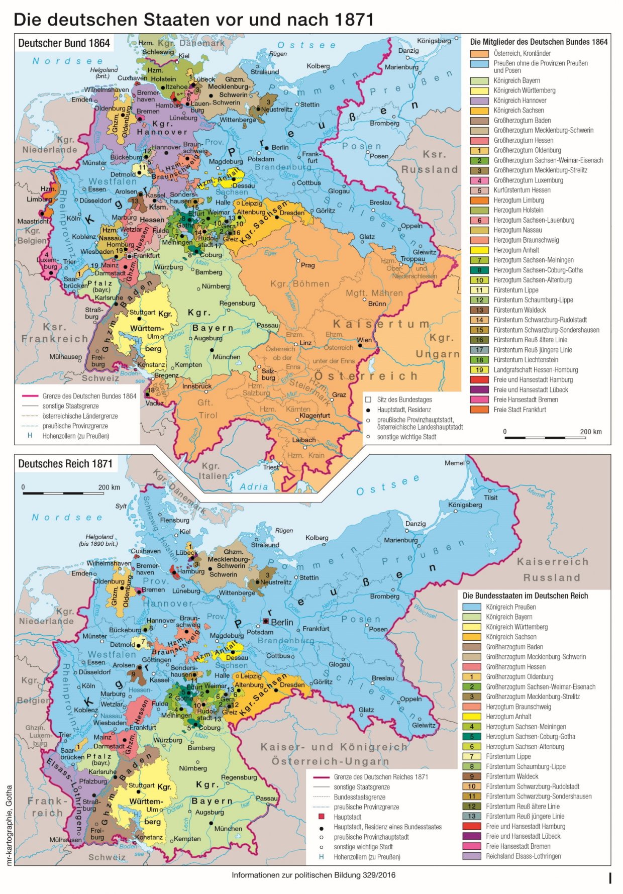 Das deutsche Reich 1871