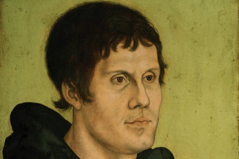 Martin Luther als Augustinermönch, Gemälde um 1522/24 von Lucas Cranach d.Ä. (1472-1553).