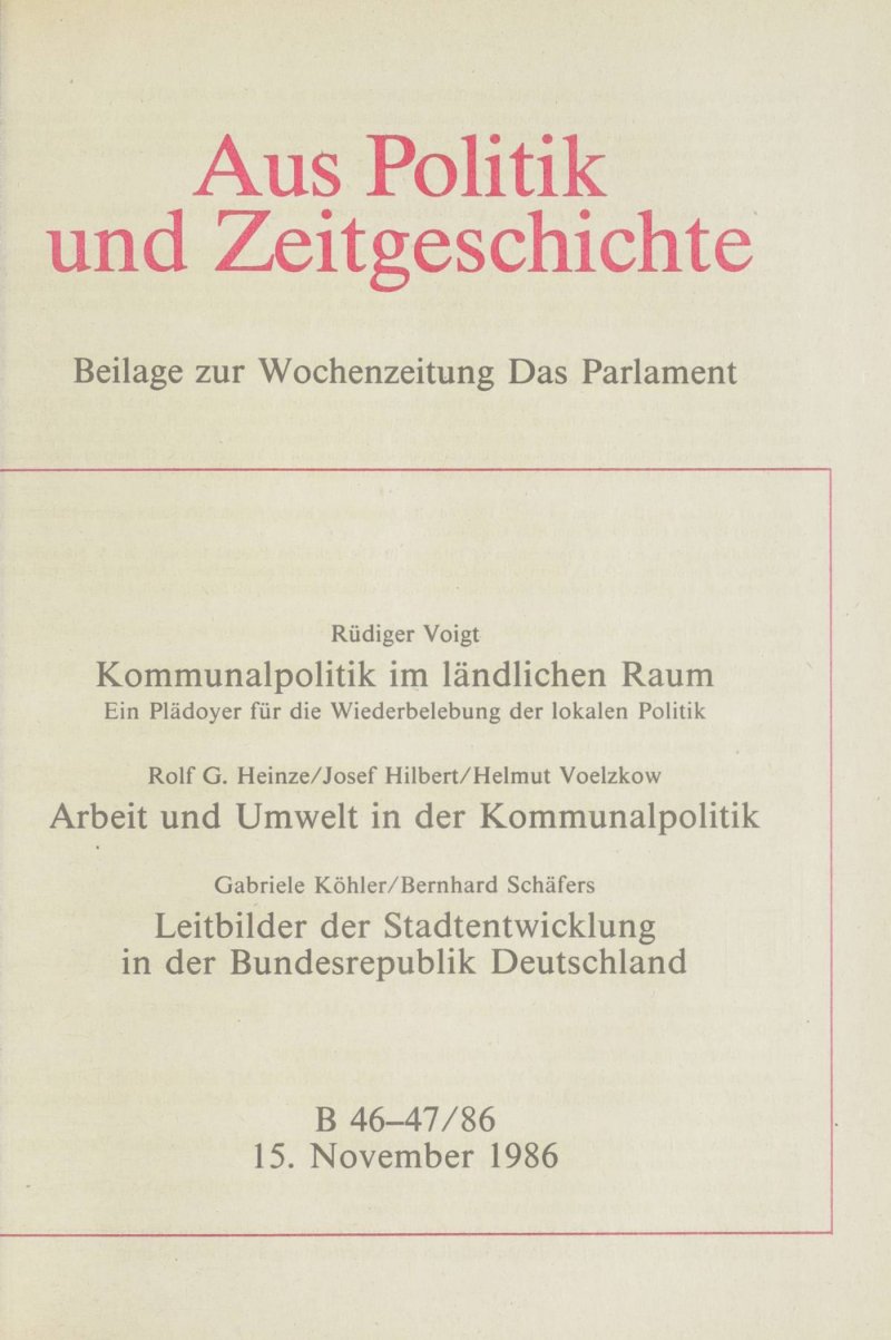 APuZ 46-47/1986 | Suchen Sie im APuZ Archiv | bpb.de