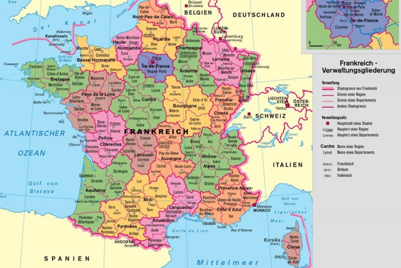 Landkarten | Frankreich | bpb.de