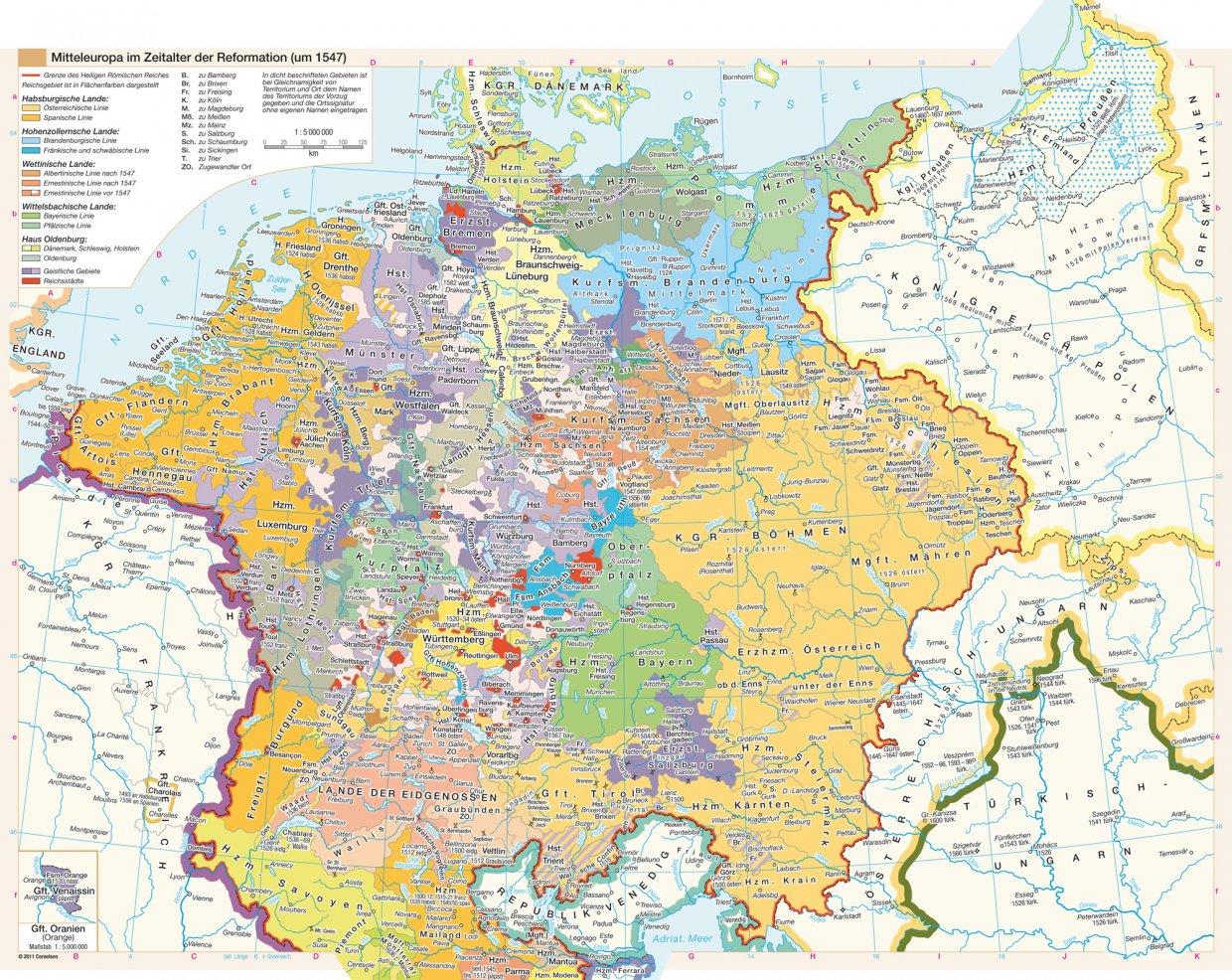 Mitteleuropa 1547
