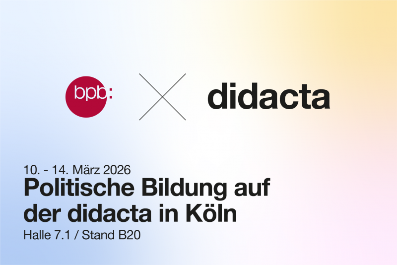 Die bpb auf der didacta 2026 | Messeauftritte | bpb.de