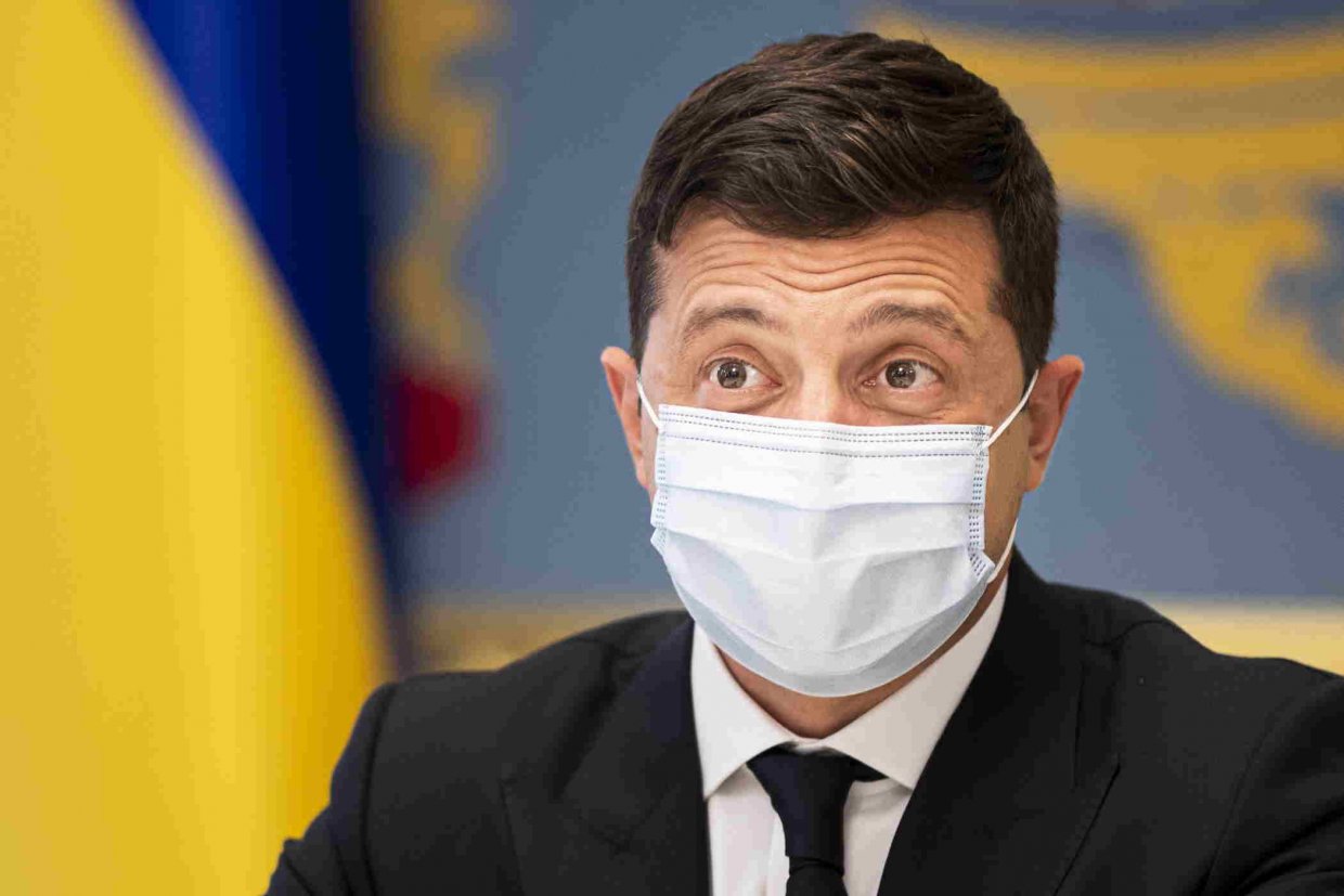 Der ukrainische Präsident Selenskij hält im Juni 2021 die Eröfnungsrede für die Democracy in Action: Zero Corruption-Konferenz in Kiew.